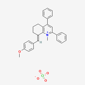 8-(4-methoxybenzylidene)-1-methyl-2,4-diphenyl-5,6,7,8-tetrahydroquinolinium perchlorate