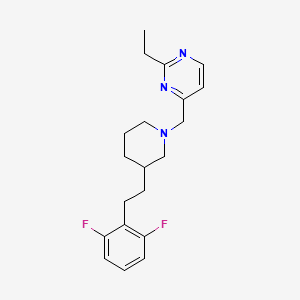 4-({3-[2-(2,6-difluorophenyl)ethyl]-1-piperidinyl}methyl)-2-ethylpyrimidine