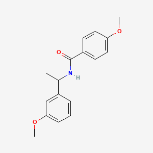 4-methoxy-N-[1-(3-methoxyphenyl)ethyl]benzamide