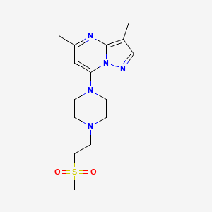 2,3,5-trimethyl-7-{4-[2-(methylsulfonyl)ethyl]-1-piperazinyl}pyrazolo[1,5-a]pyrimidine