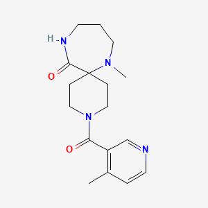 7-methyl-3-[(4-methylpyridin-3-yl)carbonyl]-3,7,11-triazaspiro[5.6]dodecan-12-one