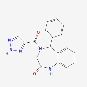 5-phenyl-4-(1H-1,2,3-triazol-5-ylcarbonyl)-1,3,4,5-tetrahydro-2H-1,4-benzodiazepin-2-one