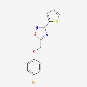 5-[(4-Bromophenoxy)methyl]-3-(thiophen-2-yl)-1,2,4-oxadiazole