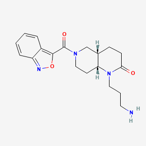 rel-(4aS,8aR)-1-(3-aminopropyl)-6-(2,1-benzisoxazol-3-ylcarbonyl)octahydro-1,6-naphthyridin-2(1H)-one hydrochloride