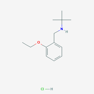 N-[(2-ethoxyphenyl)methyl]-2-methylpropan-2-amine;hydrochloride