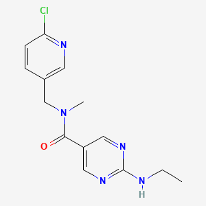 N-[(6-chloropyridin-3-yl)methyl]-2-(ethylamino)-N-methylpyrimidine-5-carboxamide