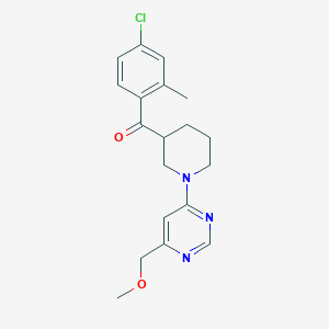 (4-chloro-2-methylphenyl){1-[6-(methoxymethyl)pyrimidin-4-yl]piperidin-3-yl}methanone