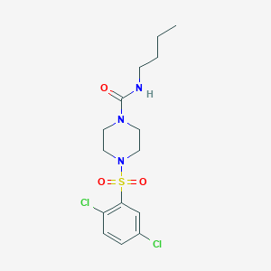 N-butyl-4-[(2,5-dichlorophenyl)sulfonyl]-1-piperazinecarboxamide