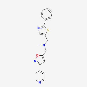 N-methyl-1-(2-phenyl-1,3-thiazol-5-yl)-N-{[3-(4-pyridinyl)-5-isoxazolyl]methyl}methanamine