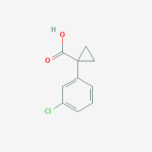 molecular formula C10H9ClO2 B053586 1-(3-Chlorophenyl)cyclopropanecarboxylic acid CAS No. 124276-34-2