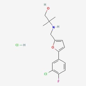 2-({[5-(3-chloro-4-fluorophenyl)-2-furyl]methyl}amino)-2-methyl-1-propanol hydrochloride