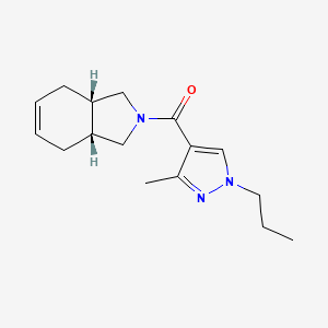 (3aR*,7aS*)-2-[(3-methyl-1-propyl-1H-pyrazol-4-yl)carbonyl]-2,3,3a,4,7,7a-hexahydro-1H-isoindole