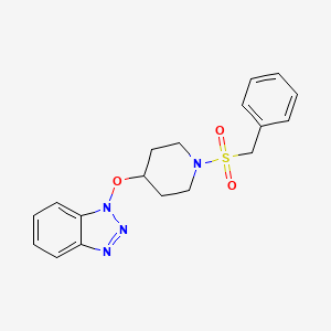 1-{[1-(benzylsulfonyl)piperidin-4-yl]oxy}-1H-1,2,3-benzotriazole