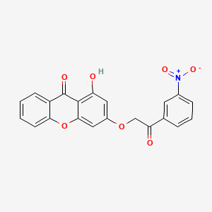 1-hydroxy-3-[2-(3-nitrophenyl)-2-oxoethoxy]-9H-xanthen-9-one