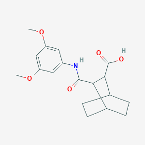 3-[(3,5-Dimethoxyphenyl)carbamoyl]bicyclo[2.2.2]octane-2-carboxylic acid