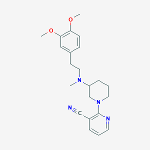 2-{3-[[2-(3,4-dimethoxyphenyl)ethyl](methyl)amino]-1-piperidinyl}nicotinonitrile