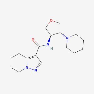 N-[(3R*,4R*)-4-piperidin-1-yltetrahydrofuran-3-yl]-4,5,6,7-tetrahydropyrazolo[1,5-a]pyridine-3-carboxamide