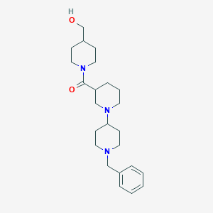 molecular formula C24H37N3O2 B5358775 {1-[(1'-benzyl-1,4'-bipiperidin-3-yl)carbonyl]piperidin-4-yl}methanol 