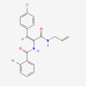 N-[1-[(allylamino)carbonyl]-2-(4-chlorophenyl)vinyl]-2-bromobenzamide