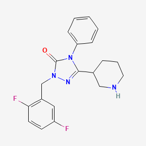 2-(2,5-difluorobenzyl)-4-phenyl-5-(3-piperidinyl)-2,4-dihydro-3H-1,2,4-triazol-3-one hydrochloride