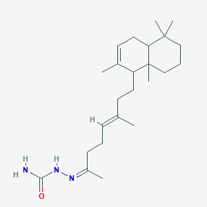 [(Z)-[(E)-8-(2,5,5,8a-tetramethyl-1,4,4a,6,7,8-hexahydronaphthalen-1-yl)-6-methyloct-5-en-2-ylidene]amino]urea