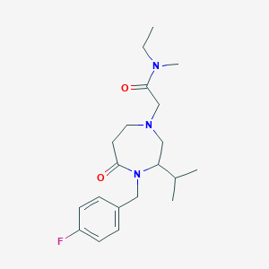 N-ethyl-2-[4-(4-fluorobenzyl)-3-isopropyl-5-oxo-1,4-diazepan-1-yl]-N-methylacetamide