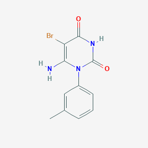 6-amino-5-bromo-1-(3-methylphenyl)-2,4(1H,3H)-pyrimidinedione