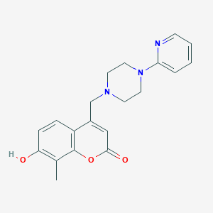 7-hydroxy-8-methyl-4-{[4-(pyridin-2-yl)piperazin-1-yl]methyl}-2H-chromen-2-one