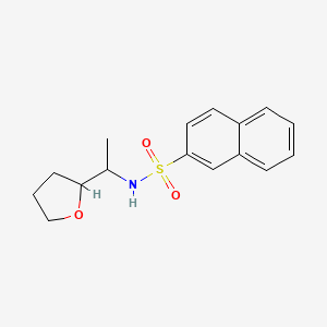 N-[1-(oxolan-2-yl)ethyl]naphthalene-2-sulfonamide