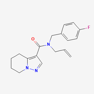 N-allyl-N-(4-fluorobenzyl)-4,5,6,7-tetrahydropyrazolo[1,5-a]pyridine-3-carboxamide