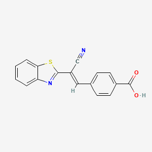 4-[(E)-2-(1,3-benzothiazol-2-yl)-2-cyanoethenyl]benzoic acid