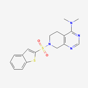 7-(1-benzothien-2-ylsulfonyl)-N,N-dimethyl-5,6,7,8-tetrahydropyrido[3,4-d]pyrimidin-4-amine