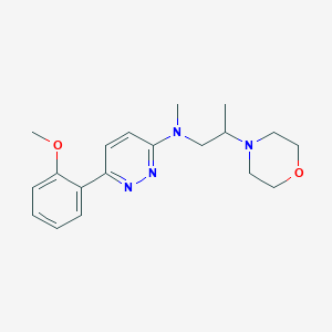 6-(2-methoxyphenyl)-N-methyl-N-(2-morpholin-4-ylpropyl)pyridazin-3-amine