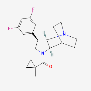 [(2R,3R,6R)-3-(3,5-difluorophenyl)-1,5-diazatricyclo[5.2.2.02,6]undecan-5-yl]-(1-methylcyclopropyl)methanone