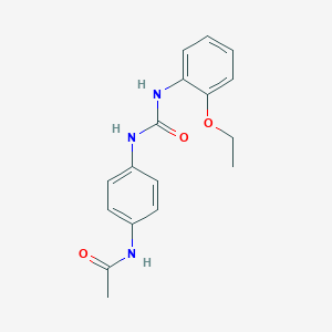 molecular formula C17H19N3O3 B5360076 N-(4-{[(2-ethoxyphenyl)carbamoyl]amino}phenyl)acetamide 