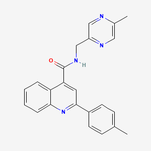 2-(4-methylphenyl)-N-[(5-methyl-2-pyrazinyl)methyl]-4-quinolinecarboxamide