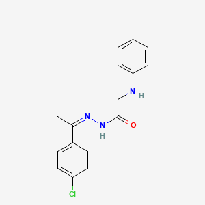 N'-[1-(4-chlorophenyl)ethylidene]-2-[(4-methylphenyl)amino]acetohydrazide