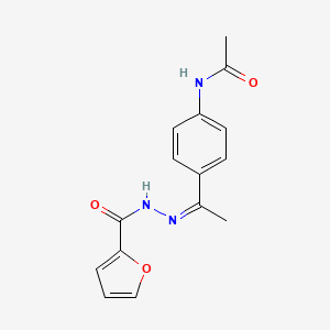 N-[4-(N-2-furoylethanehydrazonoyl)phenyl]acetamide