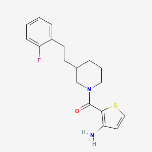 2-({3-[2-(2-fluorophenyl)ethyl]-1-piperidinyl}carbonyl)-3-thiophenamine