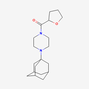 molecular formula C19H30N2O2 B5360200 Tetrahydrofuran-2-yl[4-(tricyclo[3.3.1.1~3,7~]dec-1-yl)piperazin-1-yl]methanone 