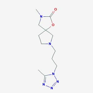 3-methyl-7-[3-(5-methyl-1H-tetrazol-1-yl)propyl]-1-oxa-3,7-diazaspiro[4.4]nonan-2-one