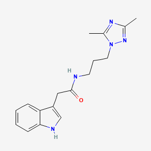 N-[3-(3,5-dimethyl-1H-1,2,4-triazol-1-yl)propyl]-2-(1H-indol-3-yl)acetamide