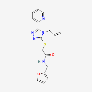 2-{[4-ALLYL-5-(2-PYRIDINYL)-4H-1,2,4-TRIAZOL-3-YL]SULFANYL}-N-(2-FURYLMETHYL)ACETAMIDE