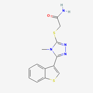 2-{[5-(1-benzothien-3-yl)-4-methyl-4H-1,2,4-triazol-3-yl]thio}acetamide