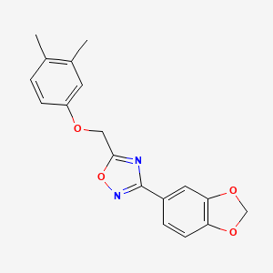 3-(1,3-benzodioxol-5-yl)-5-[(3,4-dimethylphenoxy)methyl]-1,2,4-oxadiazole