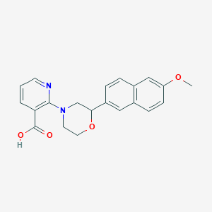 2-[2-(6-methoxy-2-naphthyl)morpholin-4-yl]nicotinic acid