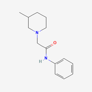 molecular formula C14H20N2O B5360549 2-(3-methylpiperidin-1-yl)-N-phenylacetamide 