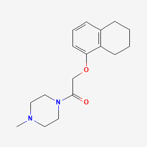 1-methyl-4-[(5,6,7,8-tetrahydro-1-naphthalenyloxy)acetyl]piperazine