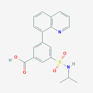 3-[(isopropylamino)sulfonyl]-5-quinolin-8-ylbenzoic acid