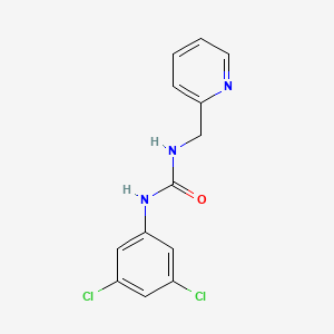 molecular formula C13H11Cl2N3O B5360600 N-(3,5-DICHLOROPHENYL)-N'-(2-PYRIDYLMETHYL)UREA 